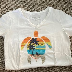 Life is good summer turtle T-shirt